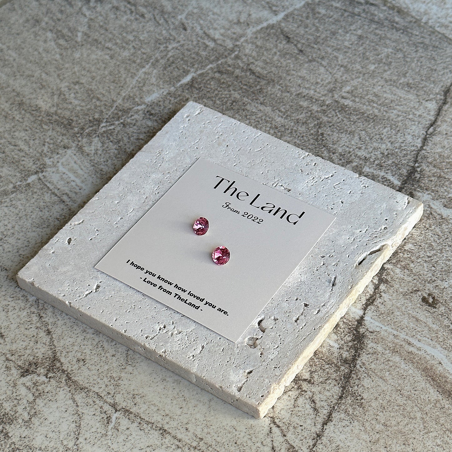 Rose Swarovski Crystal Studs | Mini Crystal Earrings | Blue Studs