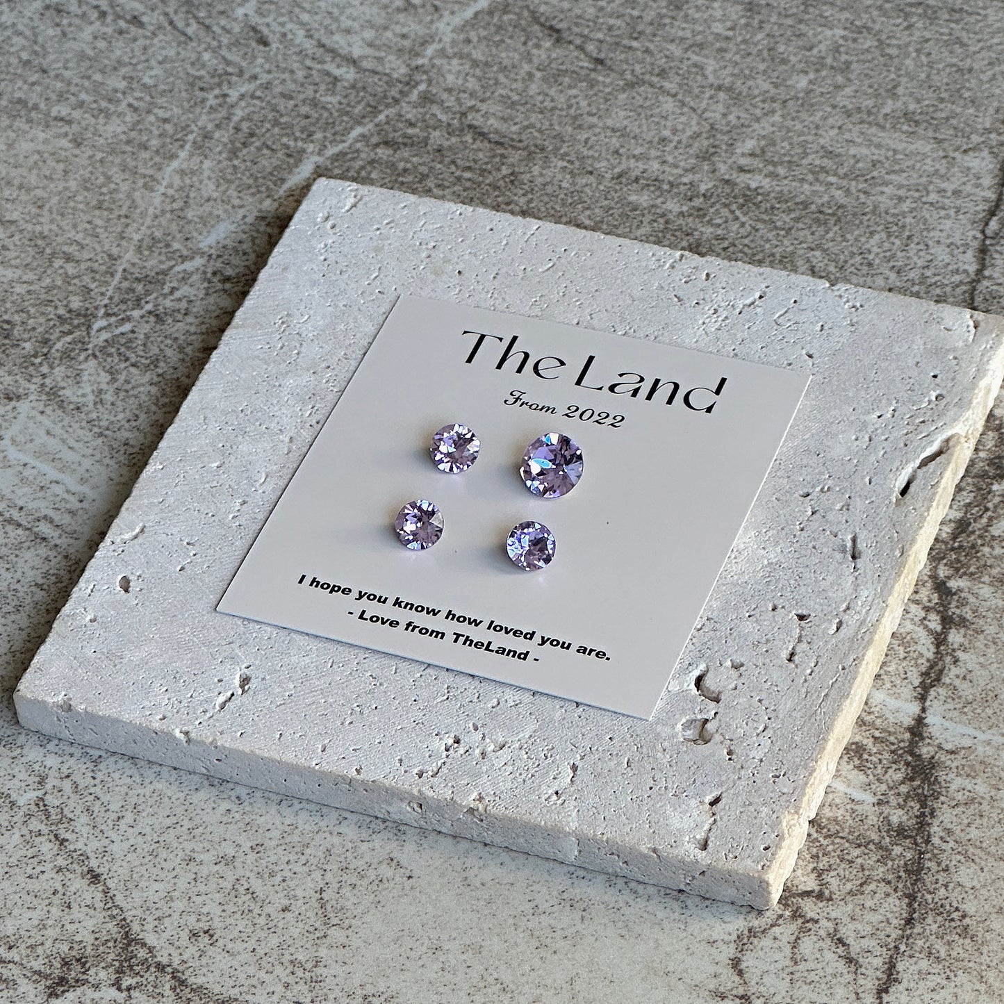 Violet Swarovski Crystal Studs | Mini Crystal Earrings