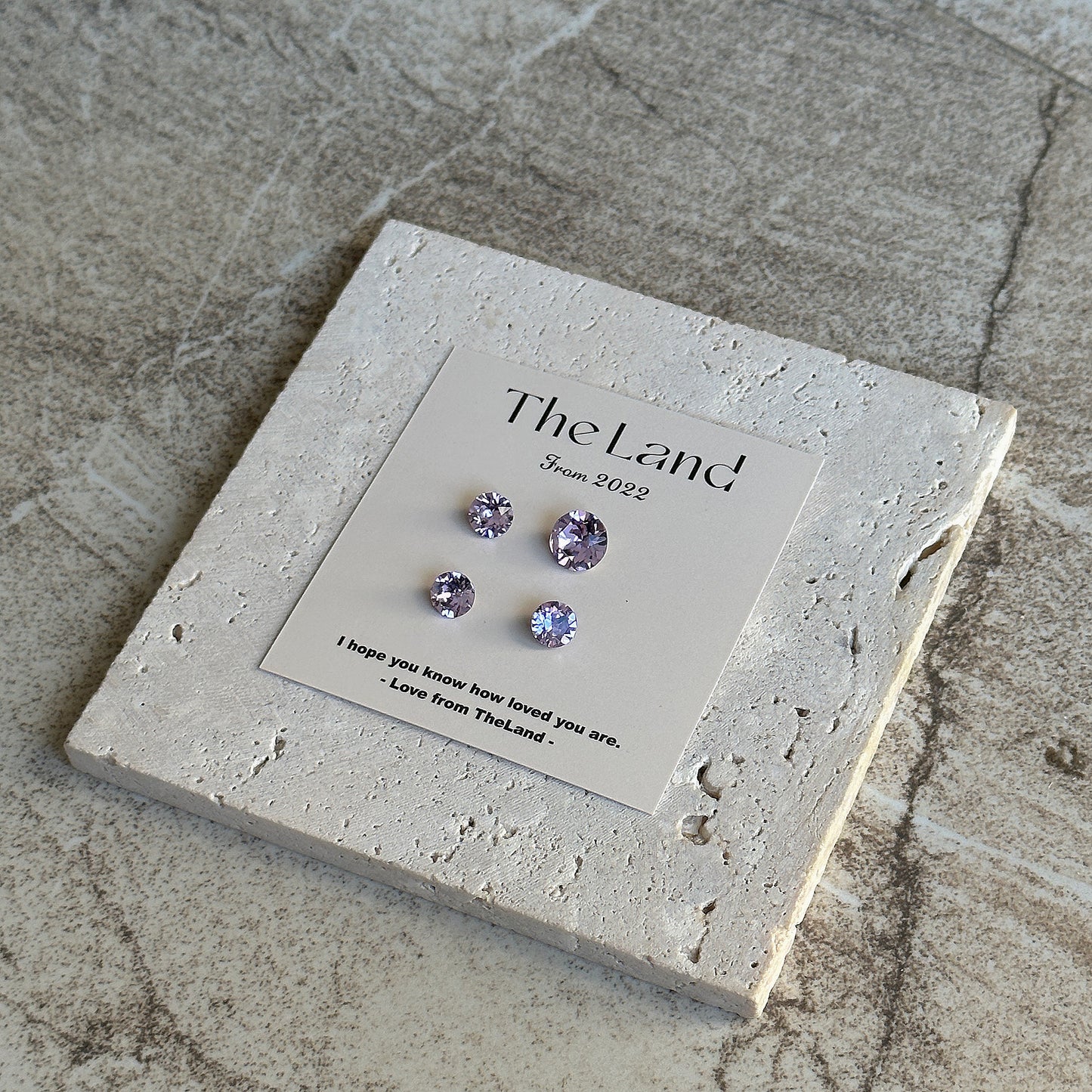 Violet Swarovski Crystal Studs | Mini Crystal Earrings