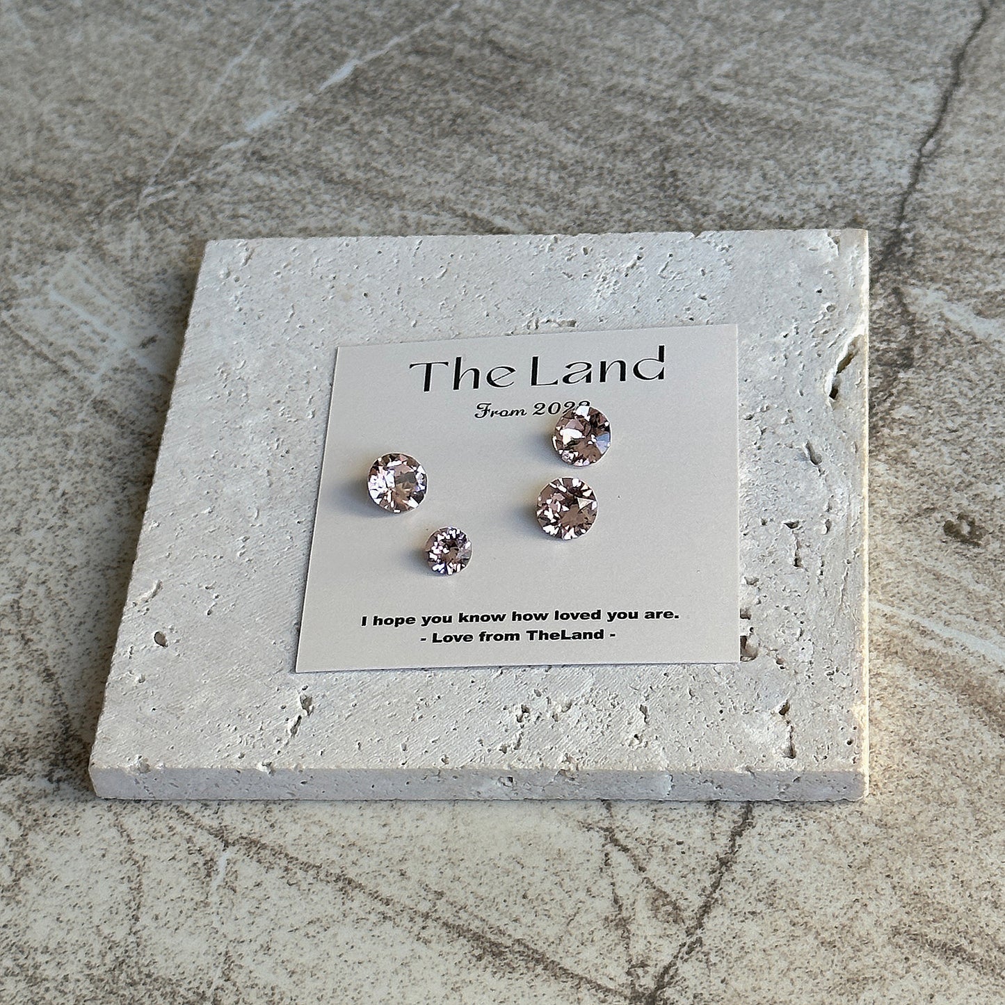 Vintage Rose Swarovski Crystal Studs | Mini Crystal Earrings