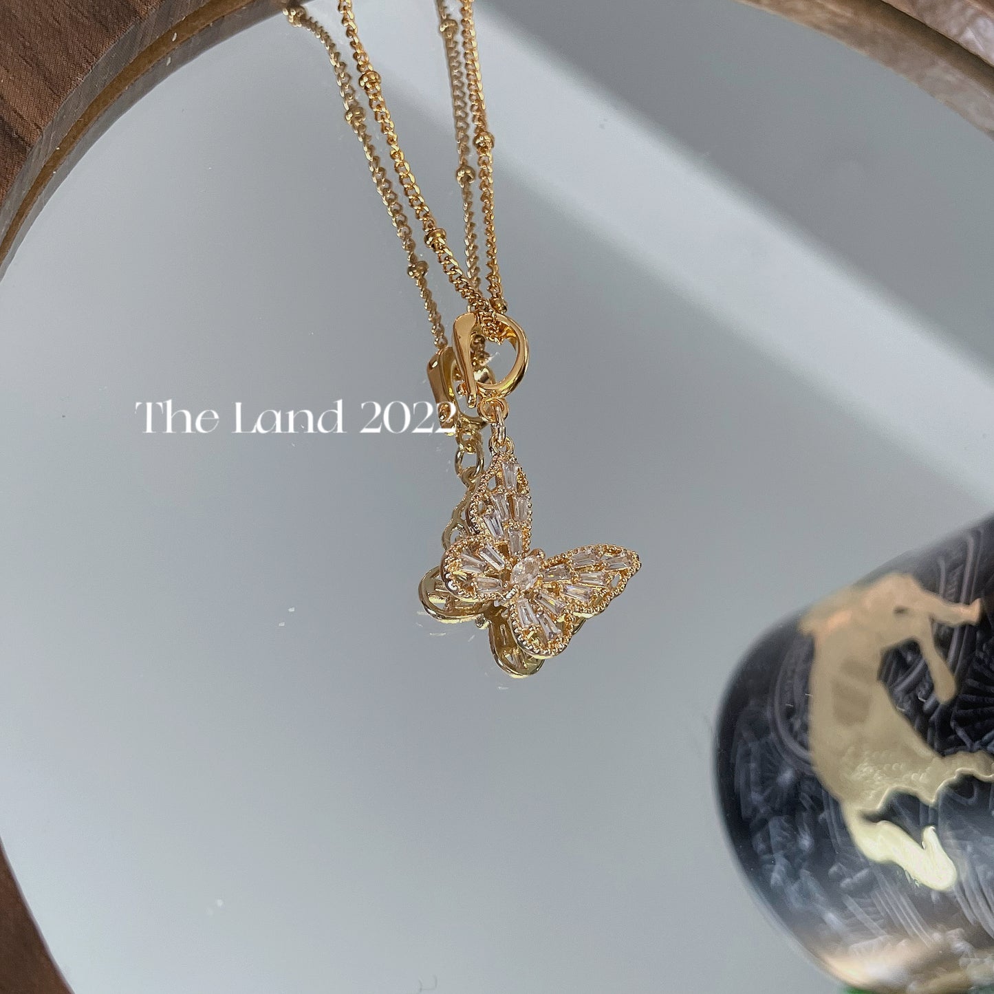 18K Golden butterfly Handmade Necklace