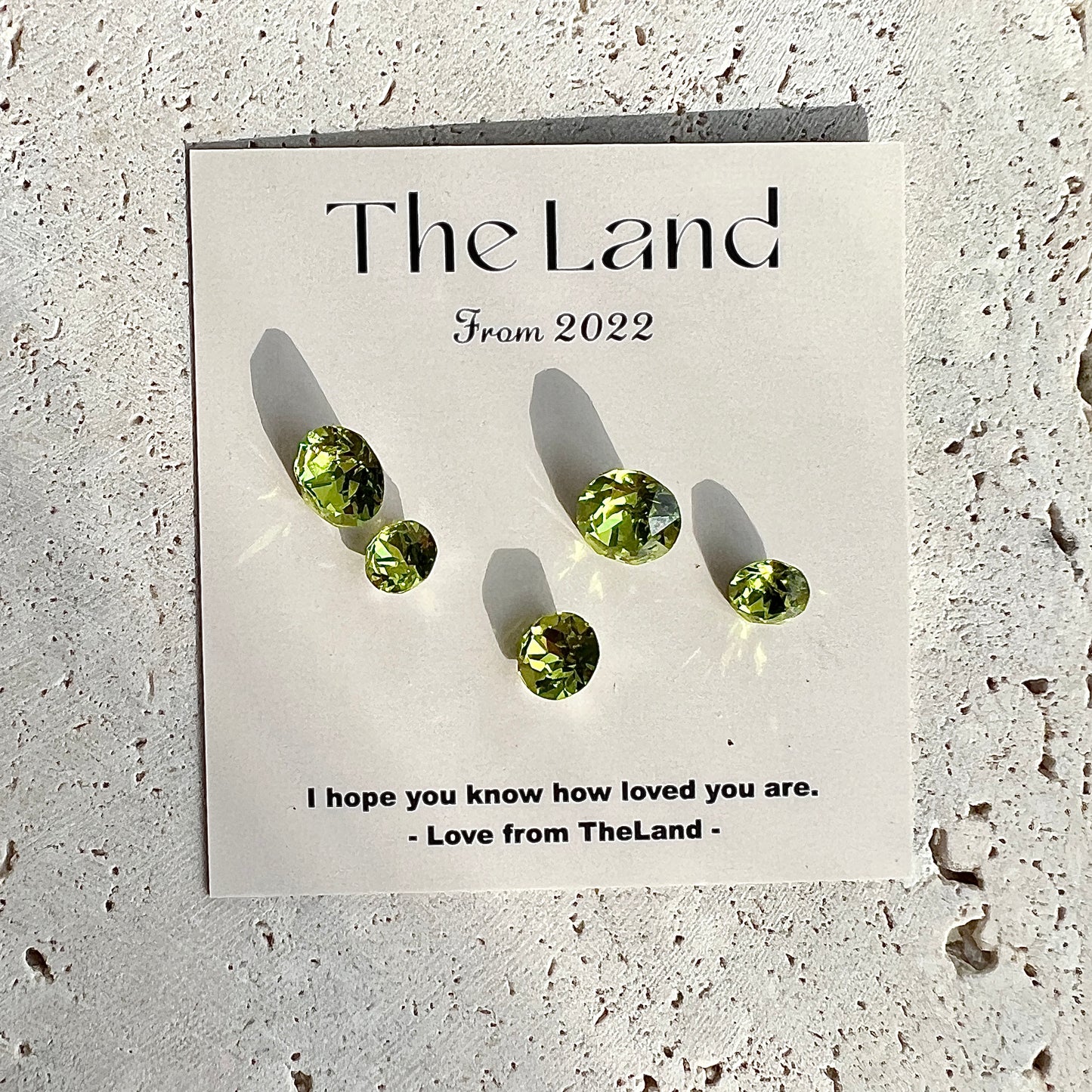 Citrus Green Swarovski Crystal Studs | Mini Crystal Earrings| Green studs