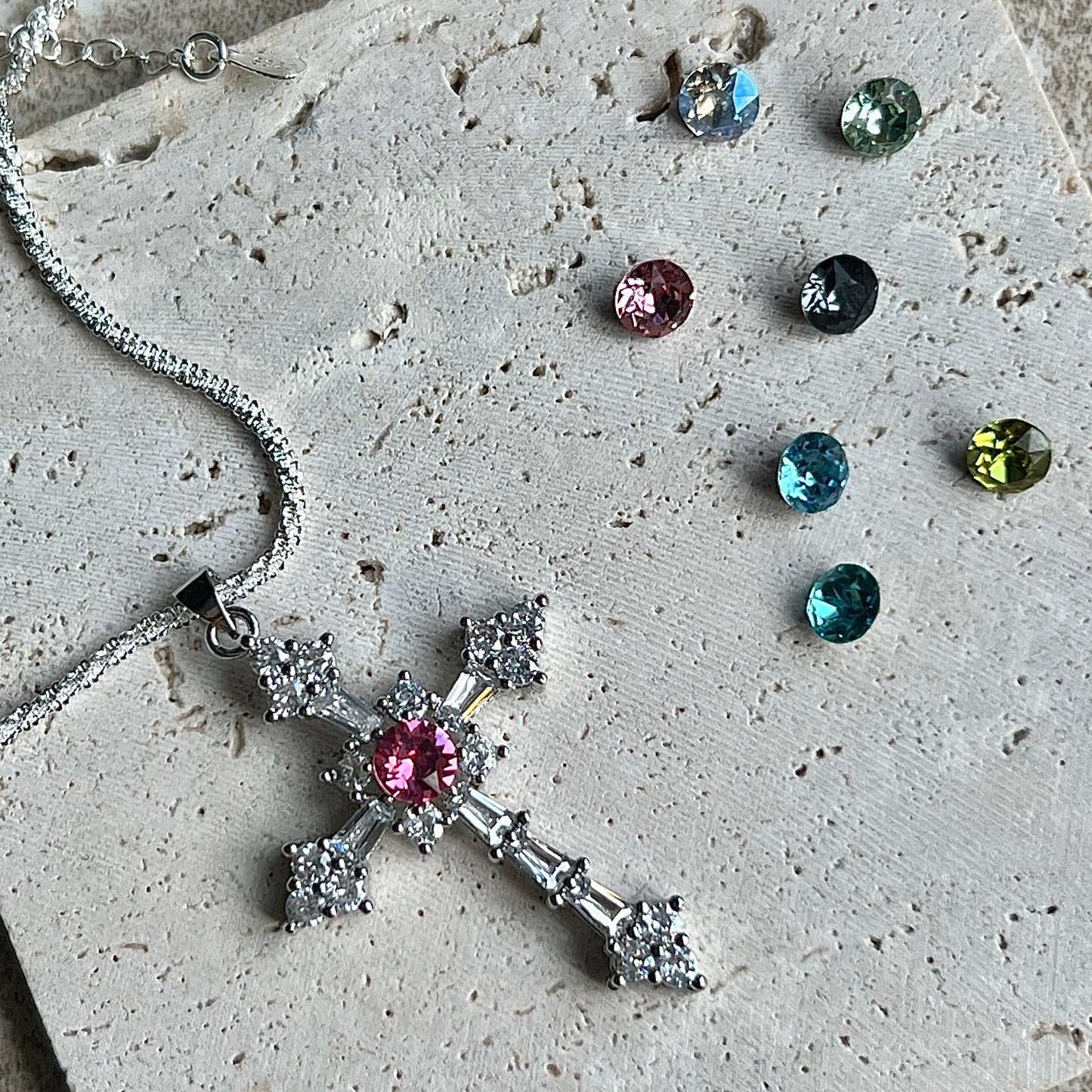Zircon Cross Handmade Necklace