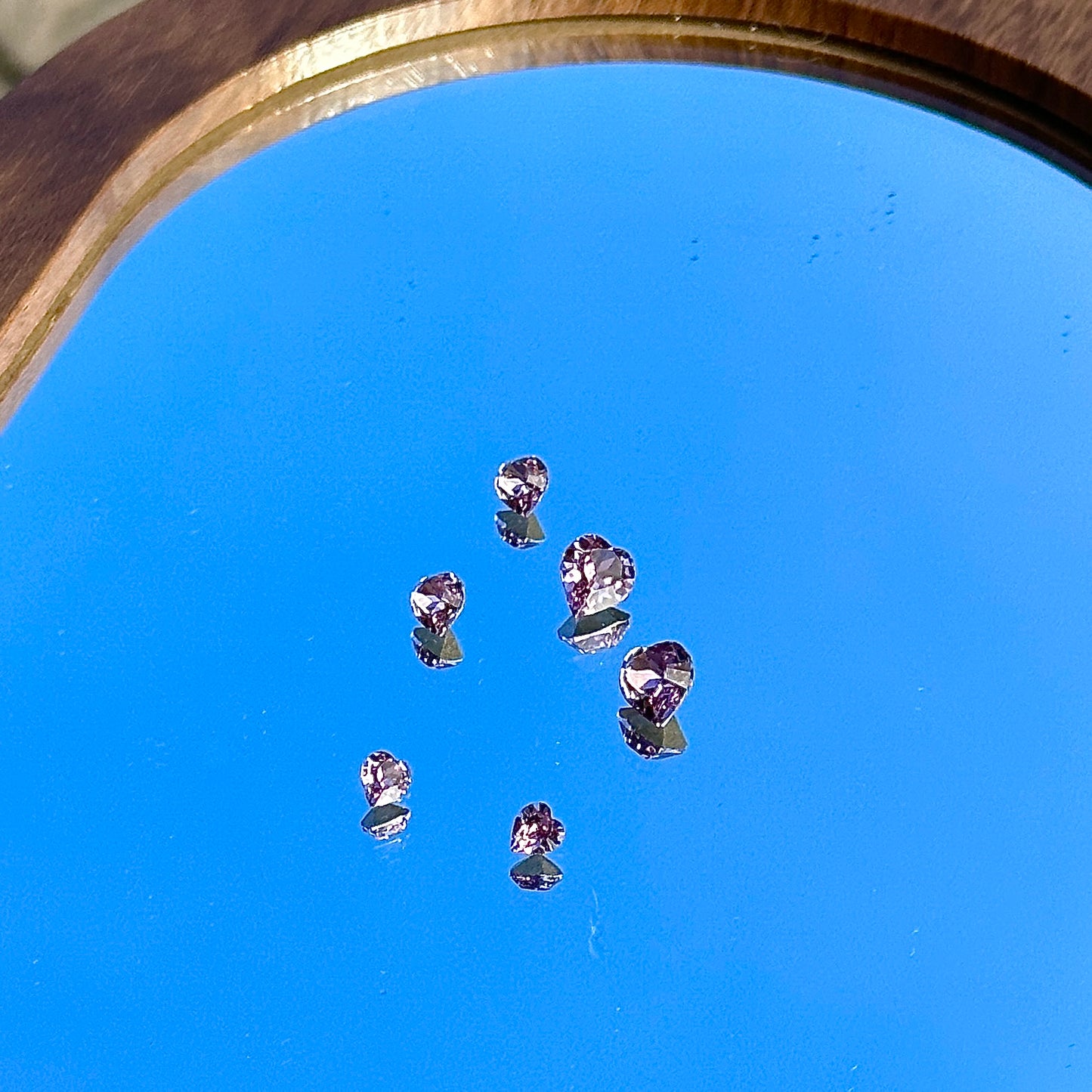 Heart Shape| Light Amethyst Swarovski Crystal Studs | Earrings