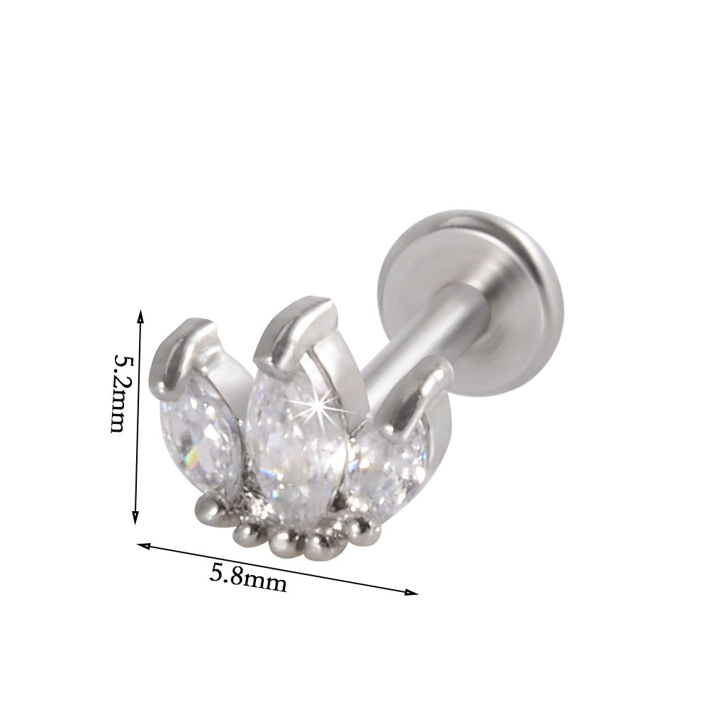 Mini Crown | Titanium studs| mini earring